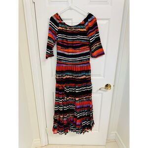 Klozlyne Women's Maxi‎ Dress Size Medium Colorful GUC